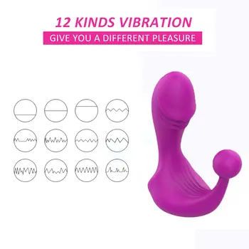 G Spot Dildo Vibrator pentru Femei fără Fir Control de la Distanță Vagin, Clitoris Masaj din Silicon rezistent la apa de sex Feminin Masturbator Jucărie Sexuală