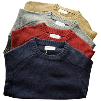 2022 Nouă Bărbați pulover Pulover de Toamna de Moda Casual, Lejere Gros O de Gât Lână Tricotate Supradimensionate Harajuku Streetwear Tricotaje M-5Xl