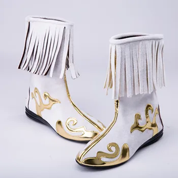 3 culori de cizme cu ciucuri națională chineză de dans cizme mongolia pantofi sun wukong cosplay Tibetan naționalitate pantofi dansatoare