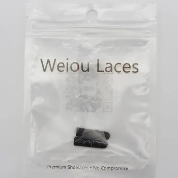 Weiou Dantela Aglets 22.4*5.8 MM Fulger Model de Zinc din Aliaj de Cupru Negru Coarda Sfaturi Sneaker de Rang Înalt Material Cablul de Metal Aglets