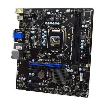 LGA 1155 Intel H61 Placa de baza MSI H61MU-S01 B3 Placa de baza DDR3 RAM 8GB USB2.0 SATA 2 Micro ATX Pentru suport Core cpu i7i3