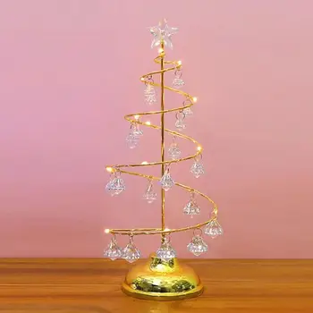 Tabelul Top Pom de Crăciun Lumina LED-uri de Crăciun Copaci de Argint/Aur Pom de Crăciun Modern Decor de Crăciun Decorare Copac Pentru