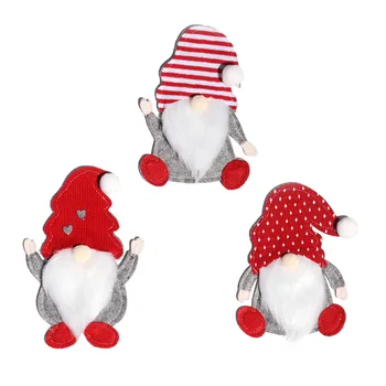 Crăciun Lemn Gnome Tacâmuri Husă Saci De Cuțit Furculiță Argintărie Titularul Pungă De Crăciun Tacamuri Ustensile Titularul De Anul Nou De Masă Decor