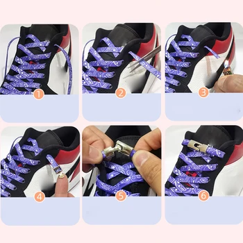 1Pair Nu-și lege Șireturile Ușor Catarama Elastic cu Șireturi de Pantofi Pentru Copii și Adulți Adidași Șiret 6 Culoare Ghete Rapid Leneș Dantele