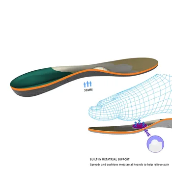 Respirabil Tălpi Interioare De Protecþie Sport Arc Picior Branț Pentru Ameliorarea Durerii Pantofi Unisex