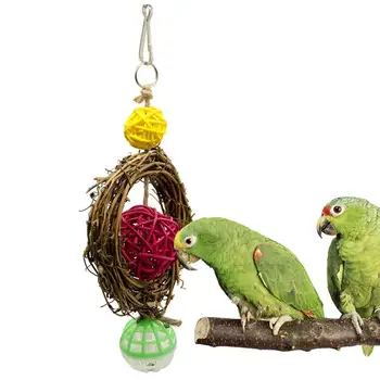 Legendog 1 buc Pasăre Leagăn Jucărie Pasăre Favoruri Papagal Amuzant Guma de Biban Pasăre Jucarie Papagal Agățat Bell Jucărie Animal de casă Supplies