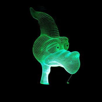 Pterozaurii 3D Visuelle Lumina de Noapte LED lampă de Birou Acasă Decorare Camera dormitor lumină Distanță De 7 Schimbare de Culoare cel Mai bun Copil Cadou