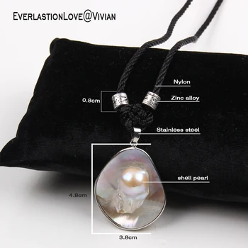 SUQI moda coliere bijuterii Femei Coliere Rafinat shell pearl Pulover Lung Colier Delicat pentru femei pulover decora