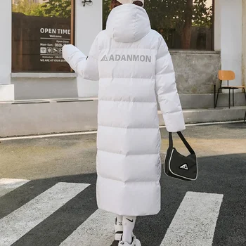 Timp Cald Iarna pentru Femeie albă în Jos Jacheta de Îmbrăcăminte coreeană jos Paltoane și jachete Femei Parka casaco feminino zm